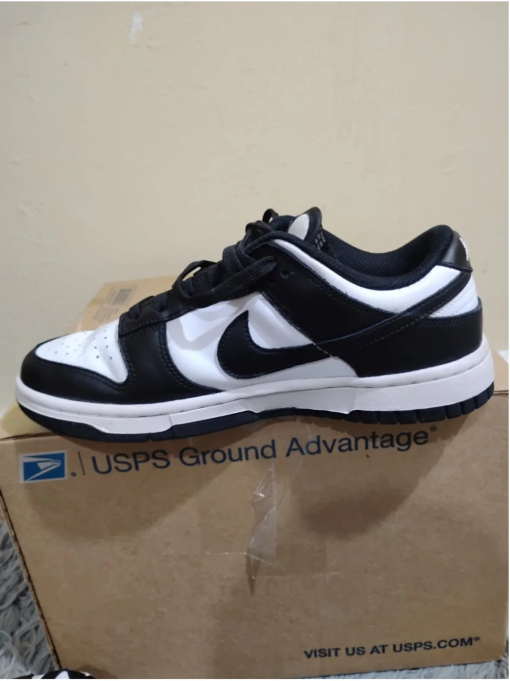 Nike Dunk Low Panda Women Size 7.5 White Black Sneakers DD1503-101